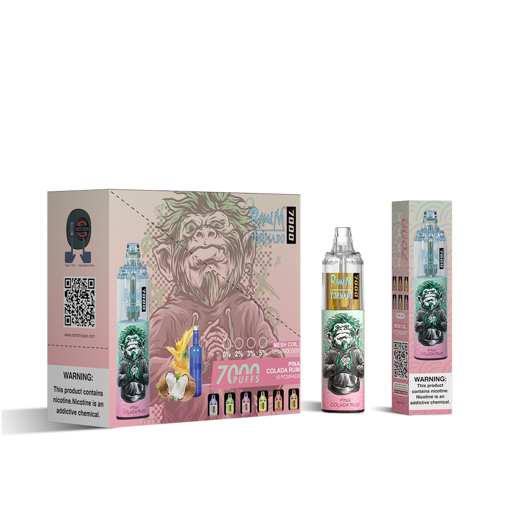 RAndM Tornado 7000 Puffs Disposable Vape (Schachtel mit 10 Stück)