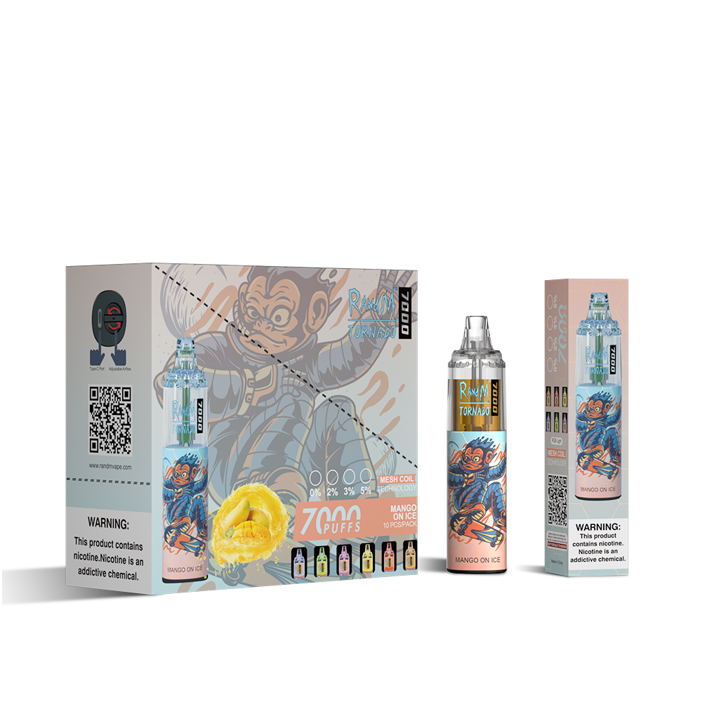 RAndM Tornado 7000 Puffs Disposable Vape (Schachtel mit 10 Stück)