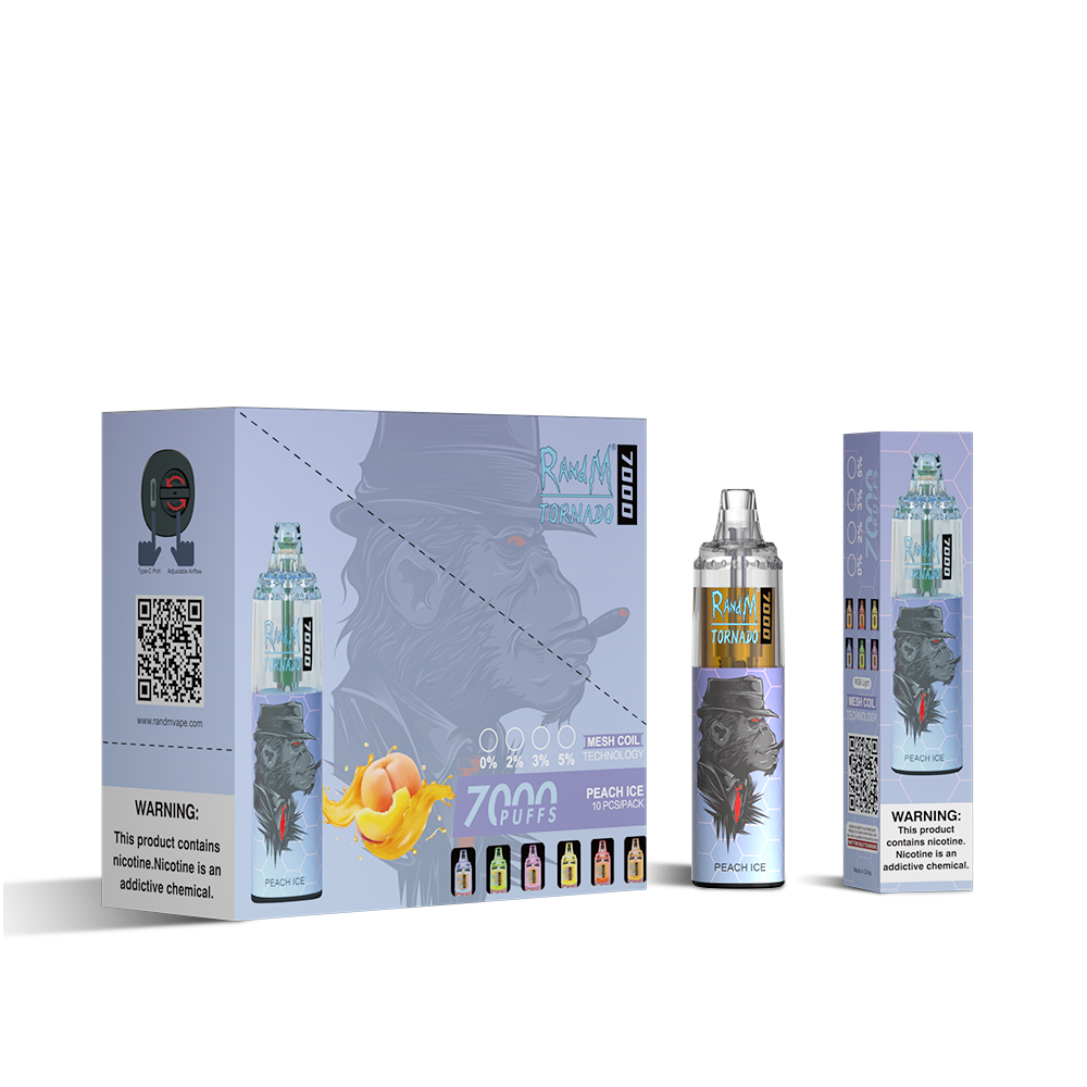RAndM Tornado 7000 Puffs Disposable Vape (Schachtel mit 10 Stück)