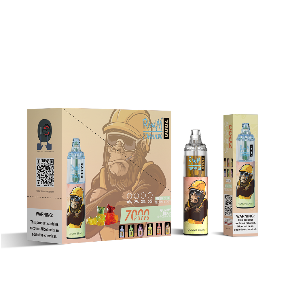 RAndM Tornado 7000 Puffs Disposable Vape (Schachtel mit 10 Stück)
