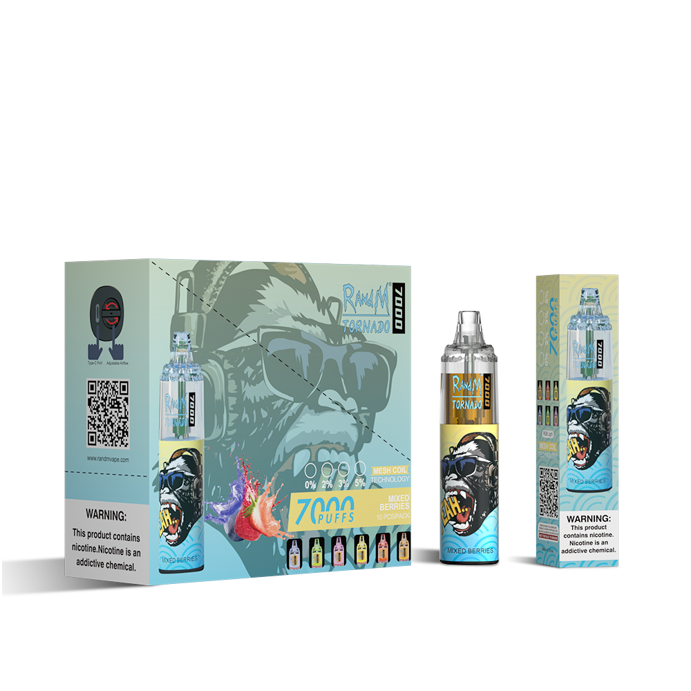 RAndM Tornado 7000 Puffs Disposable Vape (Schachtel mit 10 Stück)