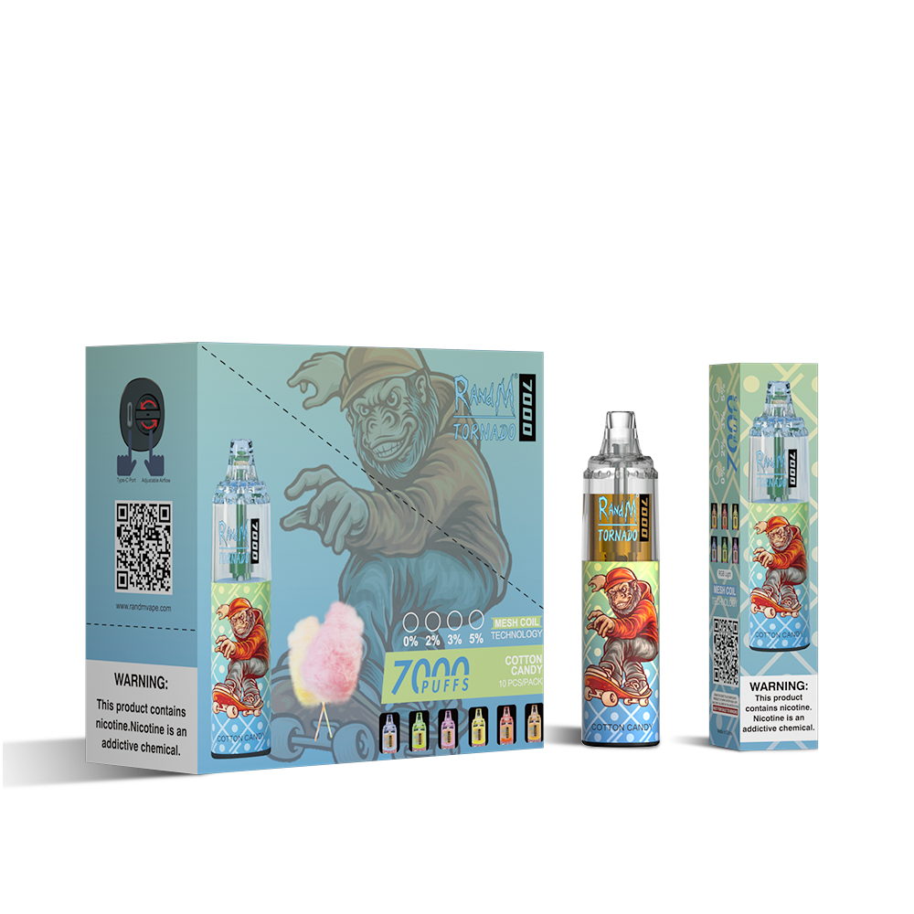 RAndM Tornado 7000 Puffs Disposable Vape (Schachtel mit 10 Stück)