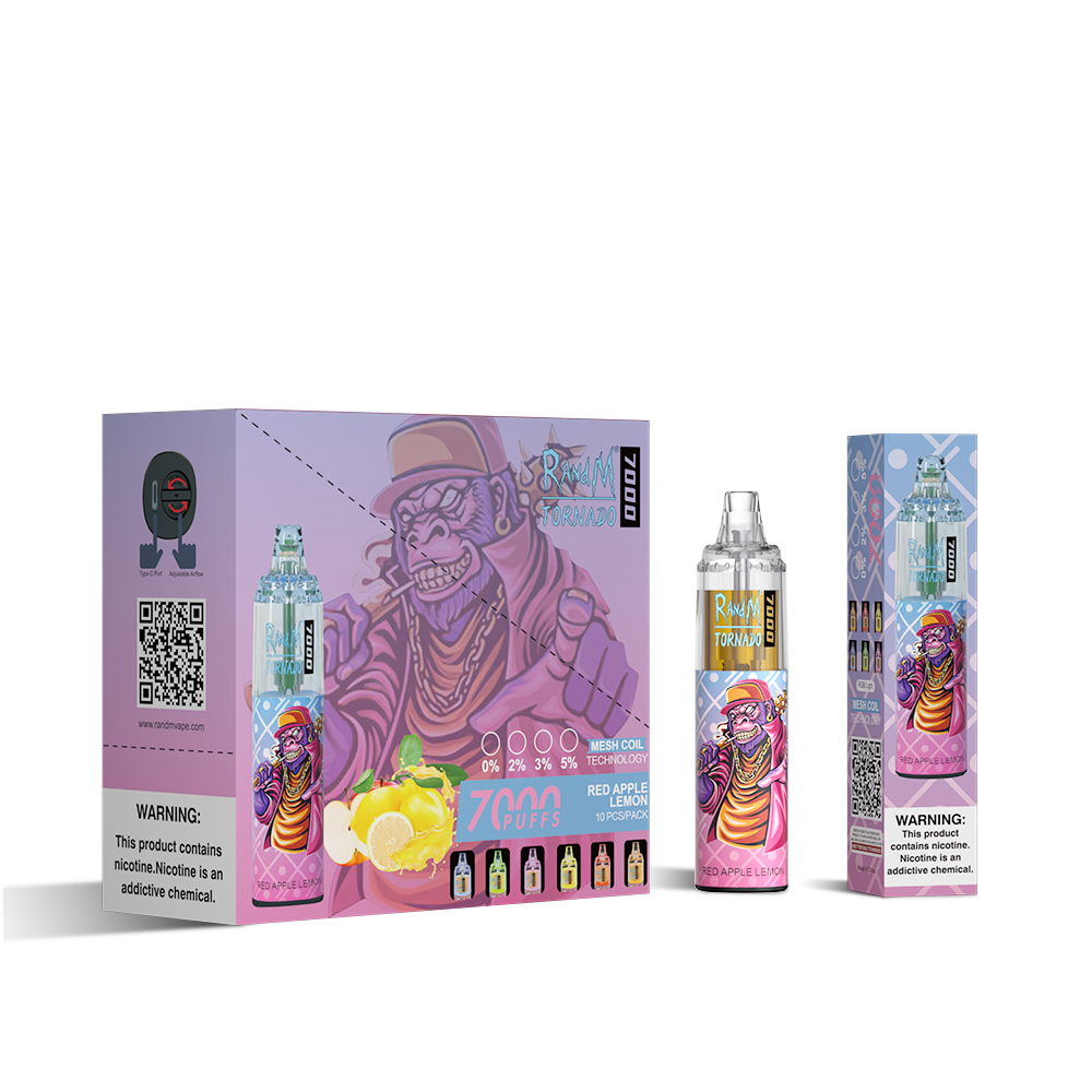 RAndM Tornado 7000 Puffs Disposable Vape (Schachtel mit 10 Stück)