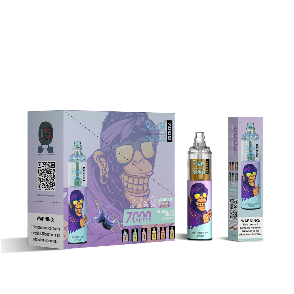 RAndM Tornado 7000 Puffs Disposable Vape (Schachtel mit 10 Stück)