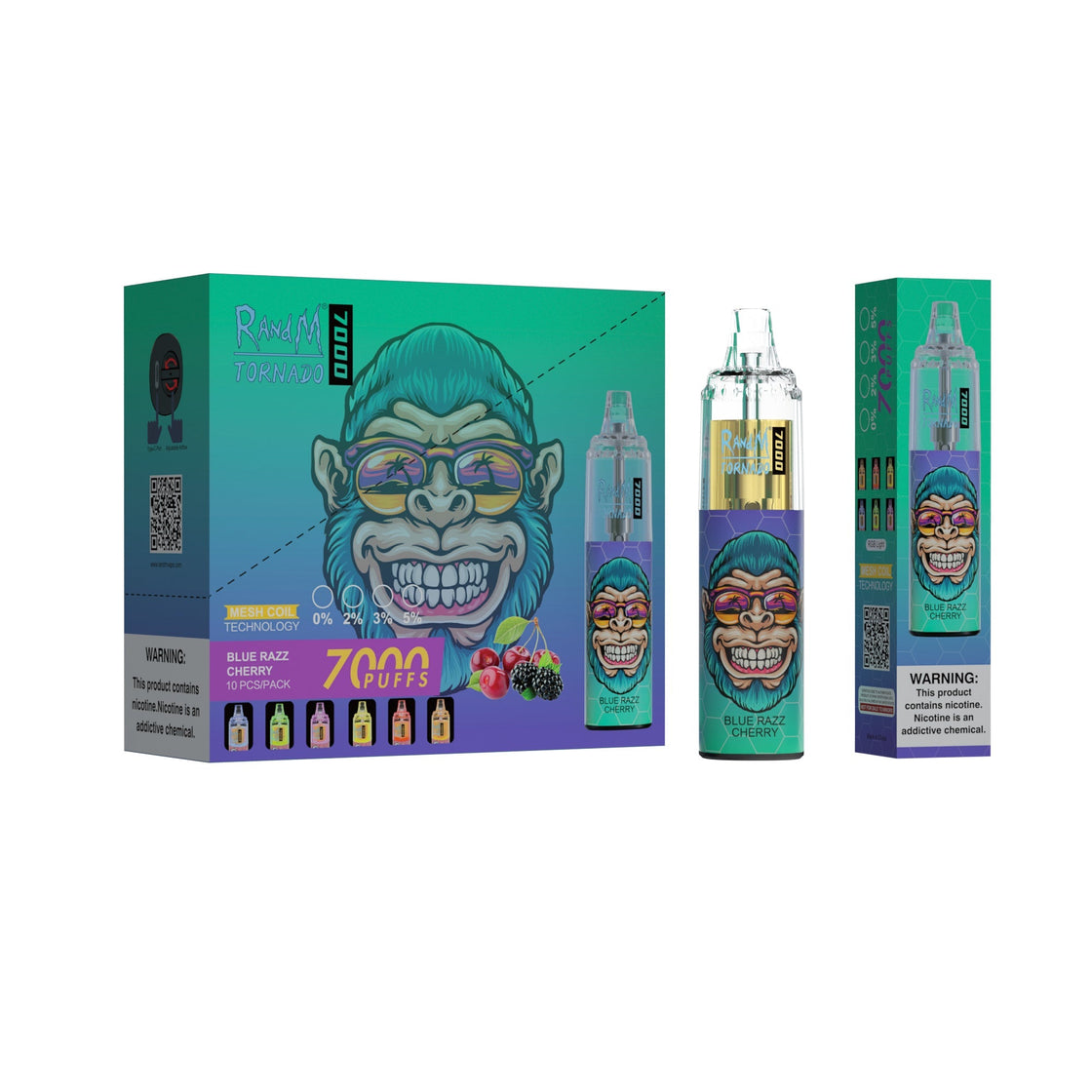 RAndM Tornado 7000 Puffs Disposable Vape (Schachtel mit 10 Stück)