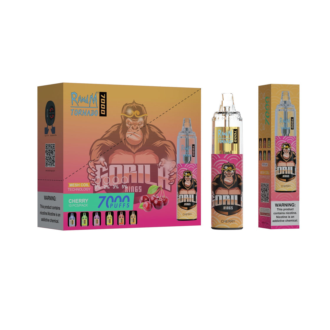 RAndM Tornado 7000 Puffs Disposable Vape (Schachtel mit 10 Stück)