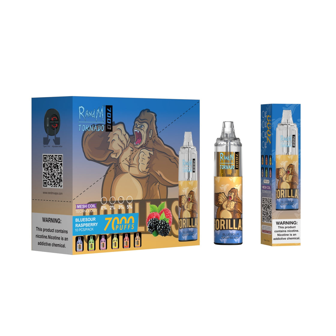 RAndM Tornado 7000 Puffs Disposable Vape (Schachtel mit 10 Stück)