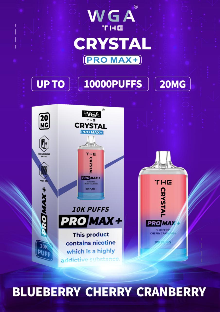The Crystal Pro Max + 10000 Disposable Vape (Schachtel mit 10 Stück)