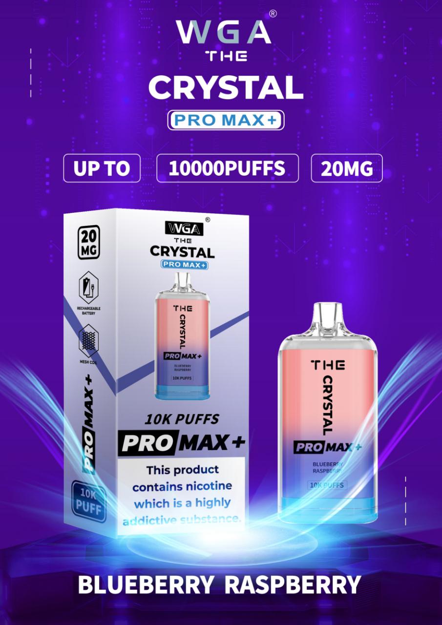 The Crystal Pro Max + 10000 Disposable Vape (Schachtel mit 10 Stück)