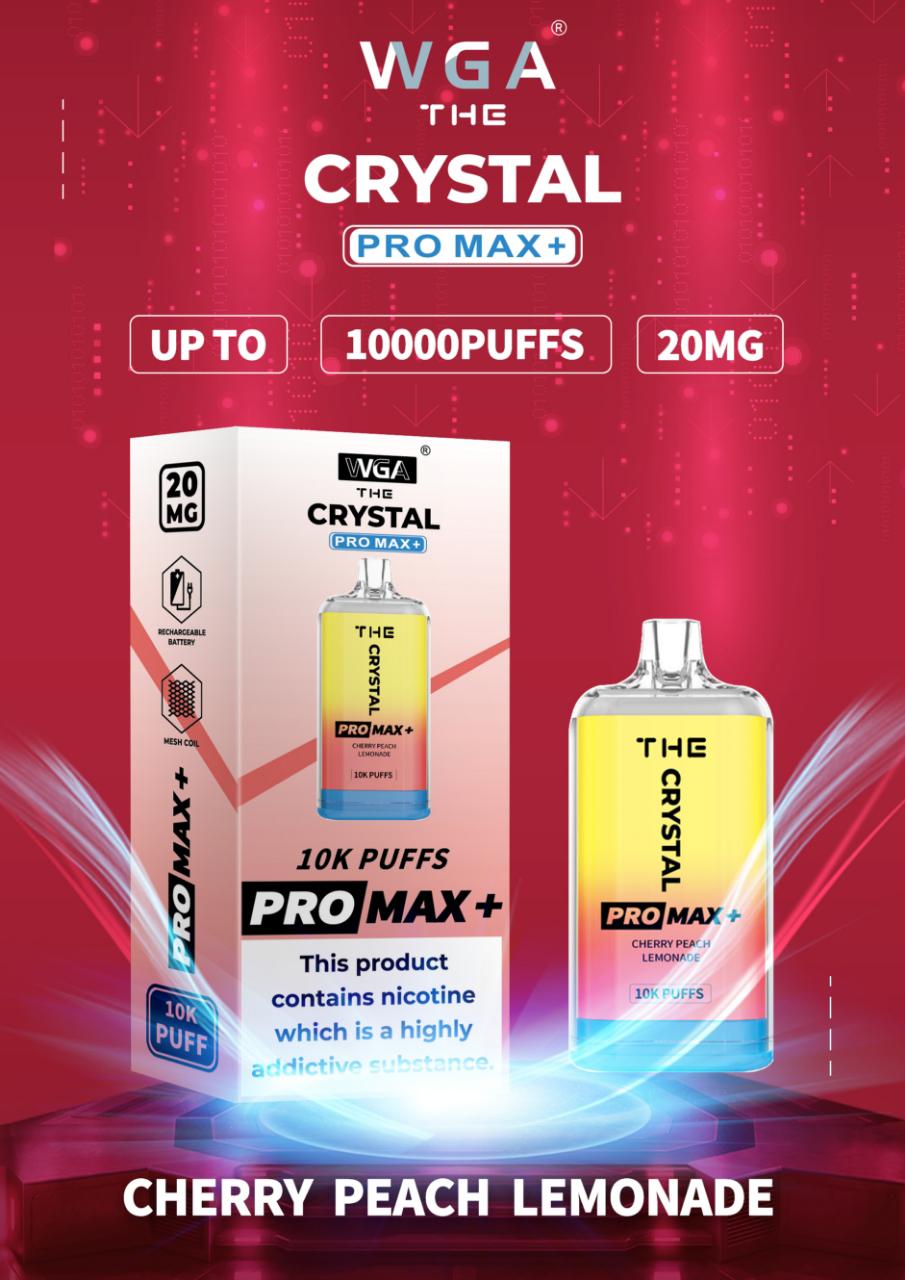 The Crystal Pro Max + 10000 Disposable Vape (Schachtel mit 10 Stück)