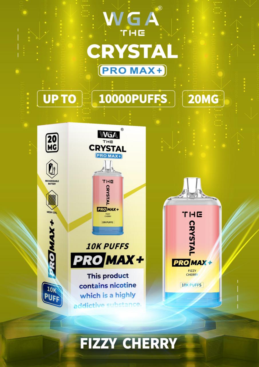 The Crystal Pro Max + 10000 Disposable Vape (Schachtel mit 10 Stück)