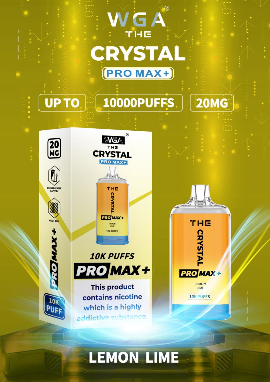 The Crystal Pro Max + 10000 Disposable Vape (Schachtel mit 10 Stück)