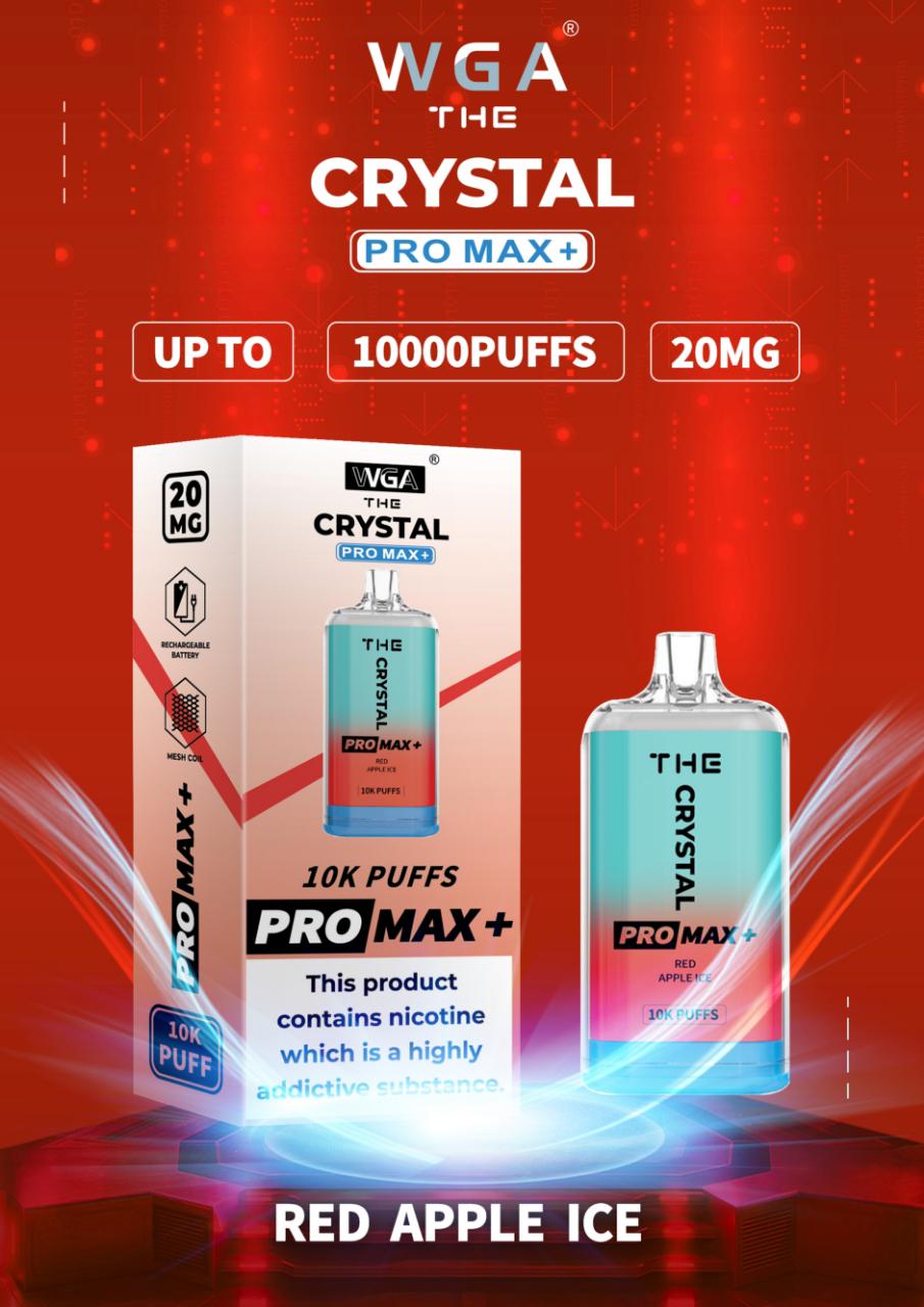 The Crystal Pro Max + 10000 Disposable Vape (Schachtel mit 10 Stück)