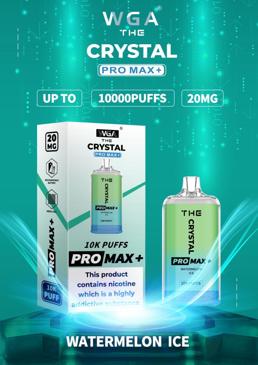 The Crystal Pro Max + 10000 Disposable Vape (Schachtel mit 10 Stück)