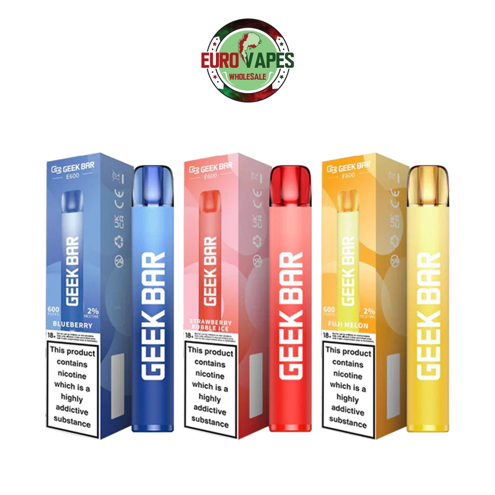 Geek Bar 600 Puffs Disposable Vape (Pack of 10)