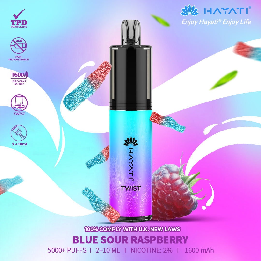 Hayati Twist 5000 Puffs Disposable Vape Pod Kit (Box of 10)