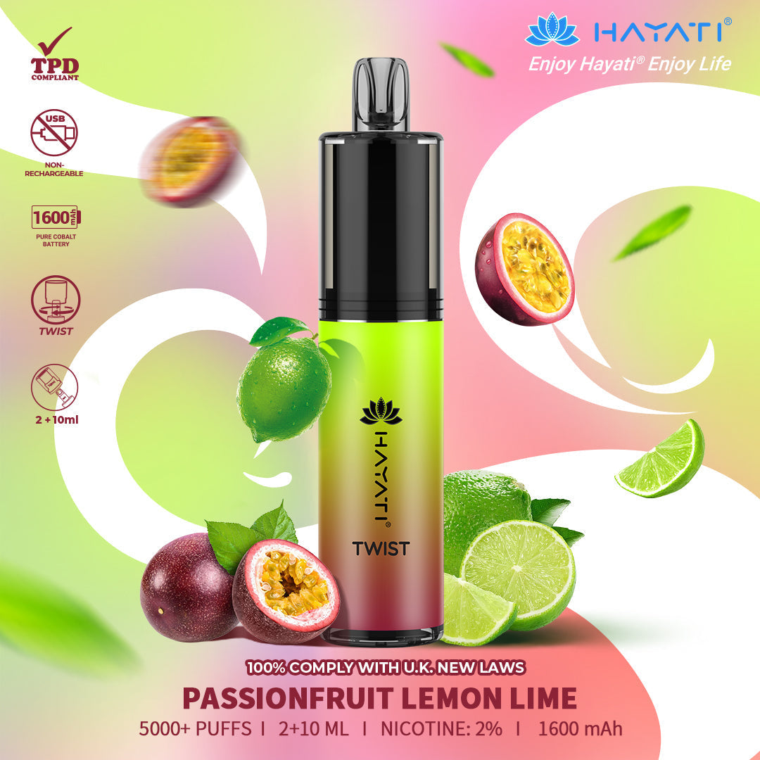 Hayati Twist 5000 Puffs Disposable Vape Pod Kit (Box of 10)