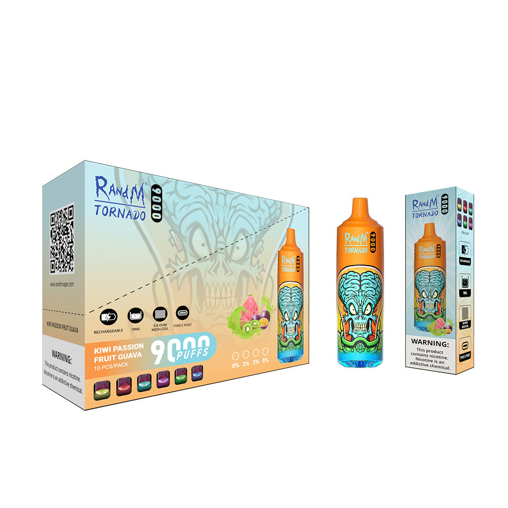 RAndM Tornado 9000 Puffs Disposable Vape (Schachtel mit 10 Stück)